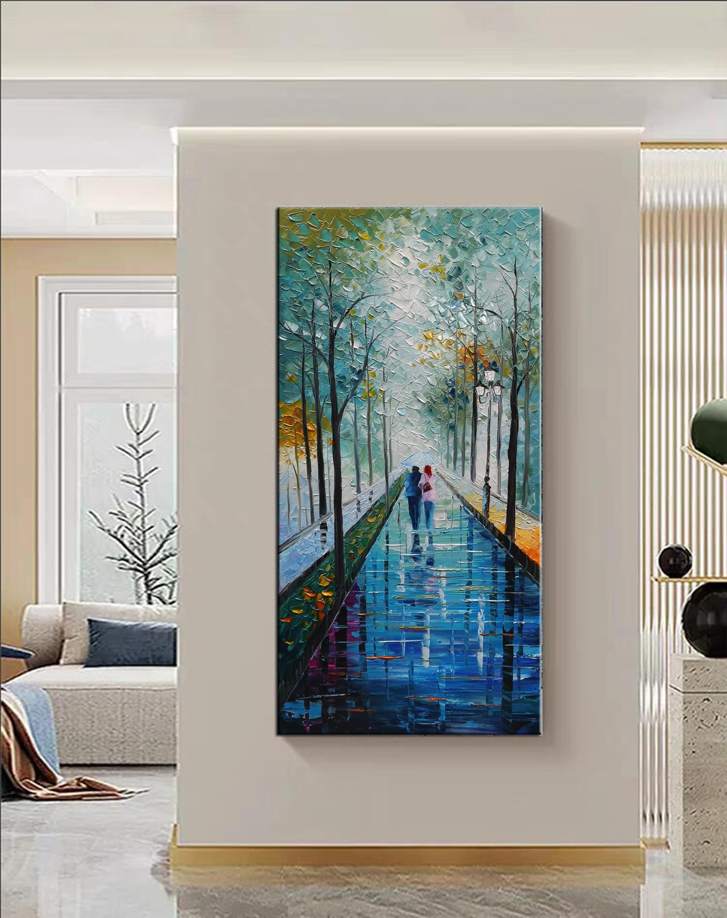 絵画　油絵 Amazon.co.jp: Tyed Art 風景画 油絵 キャンバス テクスチャードツリー